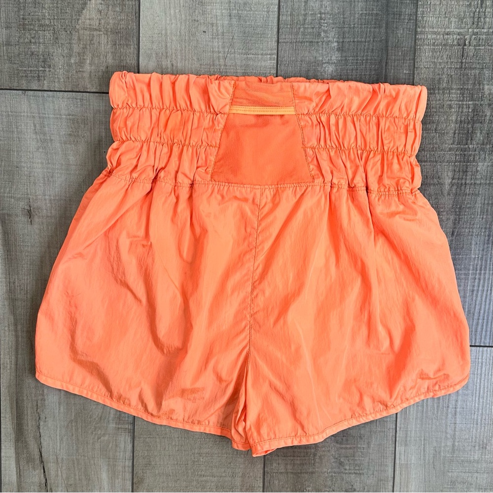 Free People Movement Way Home Orange Shorts - Picture 2 of 5